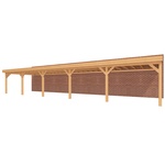 Aanbouwveranda OBLIQUE Schuin dak - 600 x 400 cm