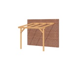 Aanbouwveranda OBLIQUE Schuin dak - 700 x 350 cm