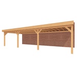 Aanbouwveranda SUBLIME Plat dak - 800 x 400 cm