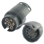 Pro Plus LED Verloopstekker van 24V 7- naar 12V 7-polig ISO1185 > ISO1724