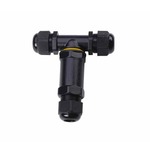 Kabelverbinder-R 3 polig IP68 waterdicht zwart 10-12mm kabel