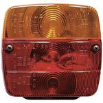 LAS Aanhangerachterlicht Knipperlicht, Remlicht, Achterlicht, Kentekenverlichting Links, Rechts 12 V Rood, Zilver