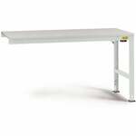 Manuflex AU6119.7016 Werk aanschuiftafel universele standaard met PVC decoplaat, bxdxh = 2000 x 800 x 760-870 mm Antraciet