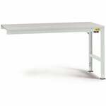 Manuflex AU6115.3003 Werk aanschuiftafel universele standaard met multiplex plaat, bxdxh = 2000 x 800 x 760-870 mm Robijn-rood