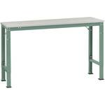 Manuflex AU6124.7016 Werk aanschuiftafel universele standaard met staalbeslag schijf, bxdxh = 2000 x 1000 x 760-870 mm Antraciet