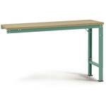 Manuflex AU8031.0001 Werk aanschuiftafel universele speciale met melamine schijf, bxdxh = 1250 x 800 x 722-1022 mm Grijs, Groen