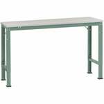 Manuflex AU6121.9006 Werk aanschuiftafel universele standaard met melamine schijf, bxdxh = 2000 x 1000 x 760-870 mm Aluminium-zilver