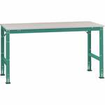Manuflex AU6085.2001 Werk aanschuiftafel universele standaard met multiplex plaat, bxdxh = 1750 x 800 x 760-870 mm Rood-oranje (RAL 2001)