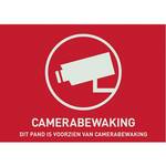 ABUS AU1420 Waarschuwingssticker Camerabewaking Taal Duits (b x h) 148 mm x 105 mm