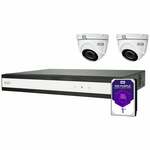 ABUS Performance Line TVVR33622T Analoog, AHD Bewakingscameraset 6-kanaals Met 2 cameras 1920 x 1080 Pixel 1 TB