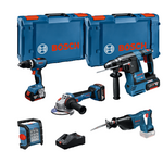 Bosch Blauw 18V-set met 5 machines | GSB + GBH + GWS + GSA + GLI + 3 x 5 + GAL Professional - 0615A5007S