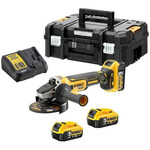 Bosch Blauw GGS 18V-23 PLC Professional Rechte Slijper Body met Veiligheidsschakelaar in L-Boxx