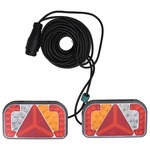 WAS Aanhangerachterlicht Open kabeleinden Knipperlicht, Remlicht, Achterlicht, Achteruitrijlicht, Mistachterlicht, Kentekenverlichting Achter, Links, Rechts 12