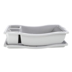 Curver afdruiprek op plateau 38x29x8.5 cm lichtgrijs