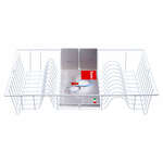 Afdruiprek 39.5x8.5x 26 cm Wit