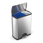 Simplehuman Afvalemmer Half Rond 6 liter (wit)