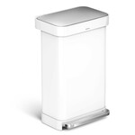 EKO Pedaalemmer EcoCasa 30+15 L matzilverkleurig