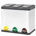 Pedaalemmer met anti-vingerafdruk 30 L RVS grijs