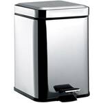 Emco System 2 afvalemmer 5 l. met deksel vierkant Chroom