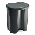 Rotho trio afvalemmer 10l + 2x15l zwart