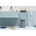 Brabantia bo hi afvalemmer 7 liter met kunststof binnenemmer matt steel fingerprint proof