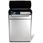 Simplehuman Afvalemmer Rectangular Touch Bar GFT 24 + 24 liter