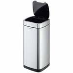 Durable 342223 342223 Afvalbak 21 RVS (l x b x h) 27 x 27 x 57 cm Zilver Met One-Touch-dekselopener 1 stuk(s)