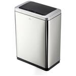 Durable Sensor NO TOUCH 342323 Afvalbak 35 l RVS (l x b x h) 30.5 x 30.5 x 69 cm Zilver-zwart Met One-Touch-dekselopener 1 stuk(s)