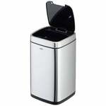 Durable Sensor NO TOUCH 342023 Afvalbak 6 l RVS (l x b x h) 21 x 21 x 31.5 cm Zilver-zwart Met One-Touch-dekselopener 1 stuk(s)