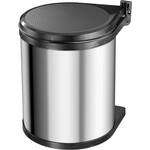 Curver DECO Bin 240640 Afvalbak 40 l (b x h x d) 250 x 610 x 420 mm Zilver, Zwart 1 stuk(s)