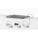 Smeg KSG70HPE Inbouw afzuigkap Grijs