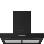 Smeg KV394MB Schouwkap Zwart