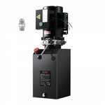 VEVOR hydraulische pomp hydraulische eenheid 220V hydraulische eenheid 2200W enkelwerkende hydraulische pomp hydraulisch aggregaat 2,5 gal tank handpomp hydraulische eenheid voor liften, vorkheftrucks enz.