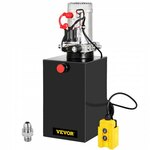 VEVOR Hydraulische Pomp Dubbelwerkende Hydraulische Pomp 12v Dump Trailer -4 Quart Metal Reservoir voor Dump Trailer