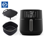 MOA Airfryer - PerfectFry Double - XXL 9L - Dubbele Airfryer - Twee kookvakken - 2 x 4.5L - PFD5B