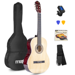 MAX ShowKit elektrisch akoestische gitaar met gitaarstandaard en