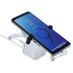 Aluminium shell cilindrische display stand digitale magnetische beveiligingssysteem inbraakalarm / anti-diefstal alarm display houder voor Samsung / H