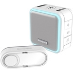 Honeywell DC515S Draadloze draagbare deurbel met haloverlichting, slaapmodus en drukknop