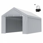 Carport Velvetline wit (RAL9010) - Polycarbonaat dak - 350x500 cm