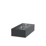 Aluminium vijverbak 300x80x40cm.