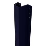 SecuStrip Plus Buitendraaiend terugligging 21-27mmL2300mm Ral 9005 Blackline