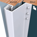 SECUSTRIP Anti-inbraakstrip Plus T=14-20mm 2300mm Buitendraaiend Wit Epoxy 1010.172.02 SKG*