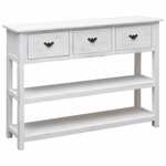 Tuinbank 132 cm metaal antiekwit