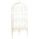 Tuinbank 104 cm ijzer antiekwit