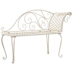 Dressoir 108x30x76 cm massief paulowniahout antiekwit
