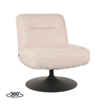 Moderne Fauteuil Madeline Ribstof Antraciet