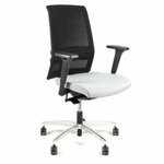 Geen Merk LF-2012405 Bureaustoel Linea Tekna 01/PT Zwart/blauw Met 3D Armleuning En Hoofdsteun