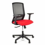 Linea Fabbrica Grace 01 Zwart/Zwart Bureaustoel met 1D Armleuning