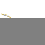 Armband Graveerplaat Bloem geelgoud-parelmoer wit 3,5 mm