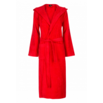 Badrock Rode capuchon badjas met naam borduren - badstof katoen